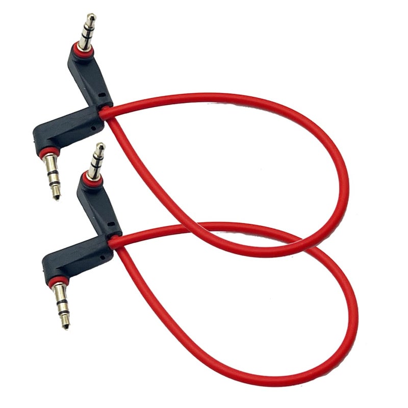 Seadream 3.5mm Audio Cable Short aux Cord 90 Degree 3.5mm Double Male Extension Cord Stereo TRS Aux Cable Portable Compatible for Headphone, Car,Tablets, Speakers,Beats 2Pack 8 inch - Image 4